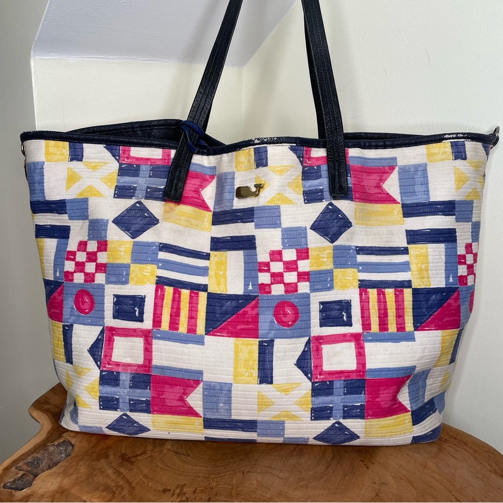 Vineyard Vines Nautical Sail Flags Shoulder Bag / Tote View 2